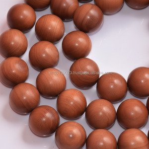Perle de prière bouddhiste Bois de santal indien Mala Perles en bois - Product Image 1