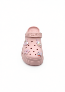 Sandali Zoccoli per Bambini MAD Rosa Taglia 18 con Spille Animatrici, Scarpe Estive Slip-On a Punta Tonda per Bambine - Product Image 1