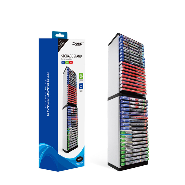 For Nintendo for PS4 for PS5 Game Disc Storage Rack Disks Game Storage Tower Gaming Disc Storage Rack for PS5 for Xbox Series X