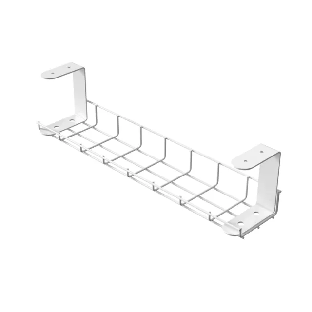 Bandeja de gestión de cables para debajo del escritorio, organizador de cables, estante de clasificación de almacenamiento de cables, ranura de gestión de almacenamiento debajo de la Mesa