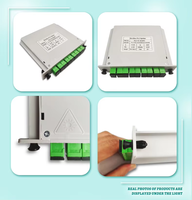 Divisor de Fibra Óptica PLC Tipo Enchufable 1x8 LGX SC APC SC UPC para Redes WiFi IP 4G 3G TCP, Uso Exterior, 1310nm 1550nm
