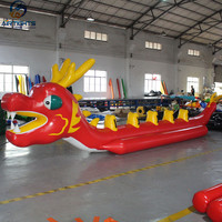 Bateau banane gonflable en PVC étanche pour 5 à 10 passagers, modèle Dragon, idéal pour l'été – Offre spéciale