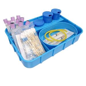 Plateau d'infusion stérile Sishubang pour soins infirmiers, boîte de rangement de comptoir d'hôpital avec roulettes, plateau de pansement de désinfection médicale - Product Image 2