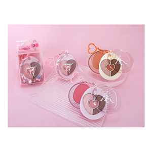 Paleta de Sombras de Ojos y Rubor de 2 Capas Multiusos Kiss Beauty, Paleta de Sombras de Ojos Cosmética Profesional de Larga Duración, Marca Privada - Product Image 2