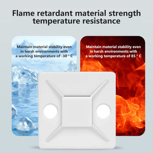 כבל טי הר העניבה מסך מארגן דבק עצמי פלסטיק קליפים מדפים חוט מדפים עבור כבל שולחן הרכבה - Product Image 5