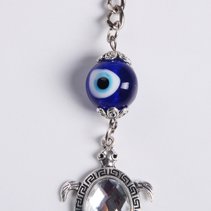 Llavero hecho a mano en YIWU Nazar Kabbalah, tortuga, con ojo malvado, regalos para amigos, gran oferta - Product Image 3