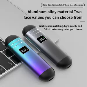 Mini haut-parleur sans fil de poche barre de son stéréo à conduction osseuse sous l'oreiller boîte à musique bruit blanc intégré améliorer le sommeil - Product Image 5
