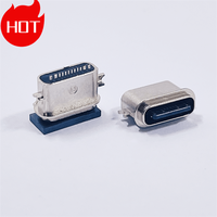 نينتندو التبديل Usb نوع C موصل الذكور 24pin Pcb 2 4 5 6 دبوس Usb-C نوع ميناء الشحن الرأسي Ip68 Usb جاك موصل سالب