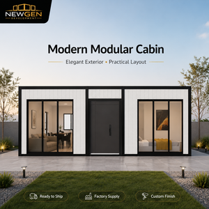 Casa Prefabricada Moderna y Confortable Newgen Development con Fachada de Vidrio, Panel Sándwich, Casa Modular Lista para Enviar - Product Image 2