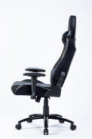 Chaise de jeu inclinable de luxe en cuir PU à dossier haut, design moderne, base chromée en acier inoxydable, chaise de gaming 2D pour vente en gros
