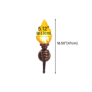 OEM/ODM Großhandel Moderne Kreative Handgehaltene Fackel Wandleuchte Amerikanische Outdoor Wasserdichte Glas-Fackel Wandlampe - Product Image 2