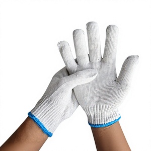 Guante de Trabajo de Seguridad OMET de Vietnam, 7 oz 800g/Docena, Duradero, TC 40% Algodón, Absorbente de Sudor, Antideslizante/Anticalor/Anticorte, Sin Recubrimiento - Product Image 1