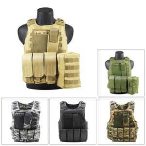 เสื้อกั๊กยุทธวิธีลายพราง BSCI สำหรับโรงงาน  พร้อมแผ่นกันกระสุน  เสื้อกั๊กยุทธวิธีอเนกประสงค์  แบบปลดเร็ว - Product Image 3