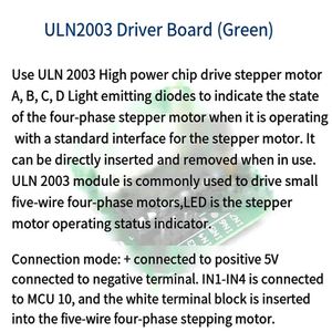 Moteur pas à pas 5V 4 phases 5 impulsions linéaires neuf / Moteur pas à pas 5V avec carte de commande ULN2003 - Product Image 6