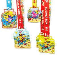 Médailles personnalisées de haute qualité pour événements sportifs, récompenses métalliques OEM, plaques de médailles sportives fines personnalisées