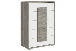 ชุดห้องนอน5ชิ้นสีไม้แบบทันสมัยเตียงขนาดคิงไซส์/ควีนไซส์สำหรับเฟอร์นิเจอร์ห้องนอน - Product Image 4