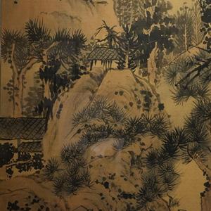 งานพิมพ์กระดาษซวน, ของตกแต่งผนังตามหลักฮวงจุ้ยตะวันออก, ภาพวาดภูมิทัศน์ที่วาดด้วยมือ, ศิลปะจีนโบราณ - Product Image 3