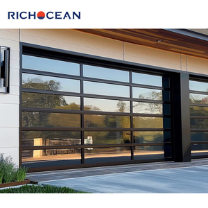 Portes de <span class=keywords><strong>garage</strong></span> pliables en métal avec verre givré RICHOCEAN, portail électrique, grille en aluminium, Garagentor pour la <span class=keywords><strong>maison</strong></span> - Product Image 5