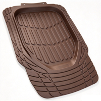 Tapis de sol avant pour voiture, ensemble complet de 4 pièces, en PVC 20 mm, robustes, imperméables, avec rebord fermé et rainure de guidage de liquide