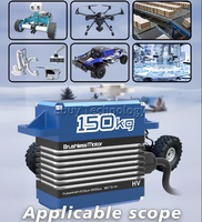 GXservo 150KG HS-1005SGT Big 12V High Pressure CNC Brushless Motor Waterproof RC Drone UAV Fixed Wing Helicopter Metal Body