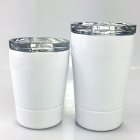 Tasse isotherme double paroi en acier inoxydable écologique de 8 oz et 12 oz pour enfants, avec couvercle et paille, personnalisable avec logo, idéale pour les fêtes