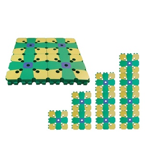 Conception mignonne 4 pièces <span class=keywords><strong>carré</strong></span> épissage plastique jardin planche à semer légumes semences espacement outils <span class=keywords><strong>pour</strong></span> maison jardin sol - Product Image 5