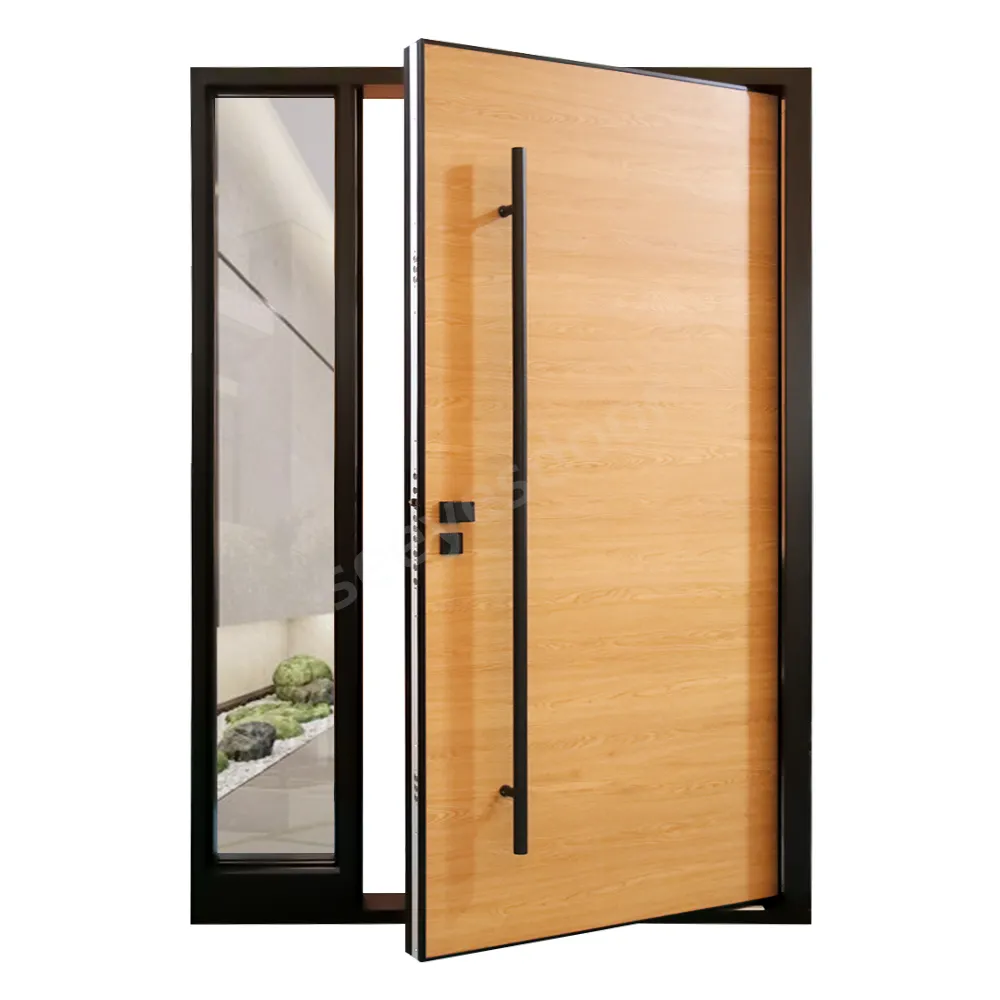 Seeyeshoor Design moderno ultimo PVC WPC porta d'ingresso principale con superficie finita per case e ville