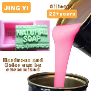 מפעל ישיר מכירות נוזל סיליקון גומי עבור מלבן סגלגל ופרח בצורת סבון תבניות פח נרפא rtv2 גומי סיליקון - Product Image 5