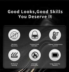 New Arrival Portable <strong>Mini</strong> Electric <strong>Hair</strong> <strong>Straightener</strong> with Ceramic Coating and LED Display Negative Ion Wireless System - Product Image 3