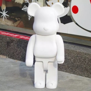 Logotipo personalizado hecho DIY vinilo PVC resina ABS Bearbrick en blanco 1000 1000% osos en blanco osos ladrillos 400 400% 70cm oso Bearbrick - Product Image 1