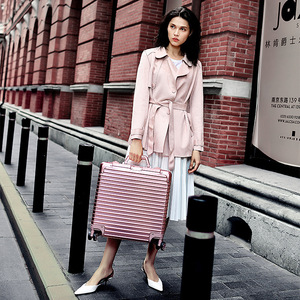 18-Inch All-Aluminum-Magnesium Alloy Trolley Case <b>With</b> Universal <b>Wheels</b> Business Carry-On Luggage Combination <b>Lock</b> Travel Case - Product Image 1