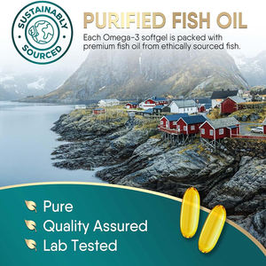 Cápsulas blandas de Omega-3 y aceite de pescado con EPA y DHA de marca privada de alta calidad, saludables para los ojos, promueven la salud cerebral y el apoyo articular. - Product Image 5