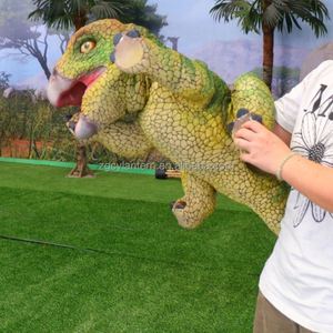 Marionnette de dinosaure bébé Ankylosaurus animatronique réaliste, faite à la main, avec contrôle manuel - Couleur personnalisable, résistante à la corrosion, pour centres commerciaux et aéroports - Product Image 1