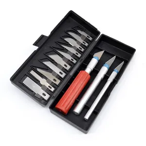 Set of 13 DIY Woodworking cutting tools Multi-function Precision Hobby Knife Set