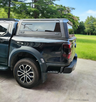 Couverture de benne pliante en acier de 5,5 pieds pour Ford F-150 avec hayon, auvent et couvre-benne