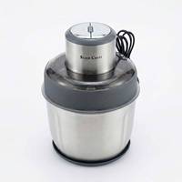 Nouvelle conception personnalisée, hachoir à viande à 2 bacs de 2,5 L avec bol en acier inoxydable et protection contre la surchauffe pour usage commercial et domestique