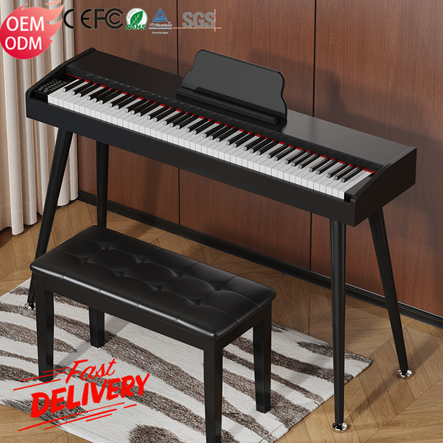 Top Quality Digital Music Instrument 88 Keys White Black Portable Splicing Piano Organ Electronic Keyboard Piano