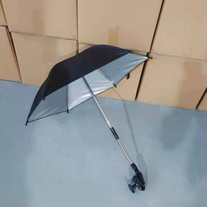 <span class=keywords><strong>Parasol</strong></span> de <span class=keywords><strong>poussette</strong></span> pour bébé avec impression de logo personnalisé, avec pince de fixation, protection solaire, pinces universelles avec rotation à 360°, UV - Product Image 6