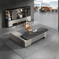 Fabricant de bureaux de direction modernes de luxe, mobilier de bureau professionnel, table de direction pour patron