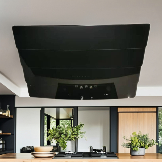900mm Smart Range Hood Stainless Steel Chimney Exhaust for Cooker Slim Electric Aluminum OEM Kitchen Smoke Extractor Household