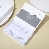 Boîte cadeau écologique recyclable pour bijoux, personnalisable avec logo, design tiroir et rembourrage en mousse – Vente en gros