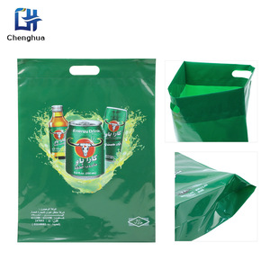 Chenghua Beverage <b>Tote</b> Bags 250Ml Energy Drink Packaging Customized Design Green <b>Plastic</b> Carrier Bag - Product Image 5