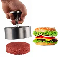 Cucina di casa In Acciaio Inox Hamburger Patty Maker Cottura Della Muffa Carne Premere Burger Press