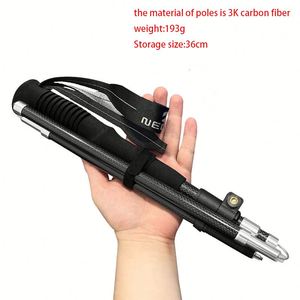 Optimized Aluminum & Carbon Fiber Outdoor Telescoping, Foldable Hiking <b>Poles</b>: Alpenstock, Self-Defense, Trekking Sticks Custom - Product Image 3