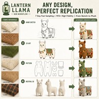 Porte-clés en peluche personnalisé OEM ODM, mascotte Llama Lanterne, nouveau personnage de Noël, jouet promotionnel CPC, cadeau de saison des fêtes