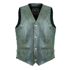 Chaleco de Motocicleta sin Mangas, Estilo Casual, Vintage, a Prueba de Viento, para Hombre, 100% Poliéster, Servicio OEM - Product Image 1