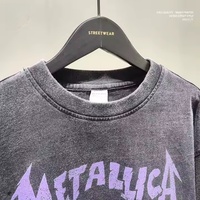 Camiseta con estampado de calavera blanca Retro para hombre, marca de moda holgada, estampado Digital, 100% algodón, manga corta, Jersey pesado, pantalla de tela
