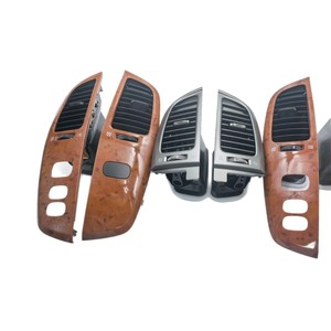 Panneau de ventilation central du tableau de bord Toyota Land Cruiser LC100 en bois de pêche 2005-2007, chauffage et refroidissement combinés - Product Image 5