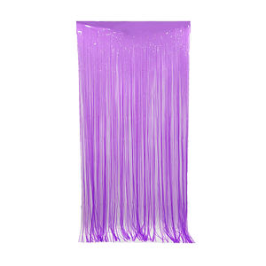 <span class=keywords><strong>Rideau</strong></span> à franges en <span class=keywords><strong>plastique</strong></span> 1x2m avec motif macaron pour décorations de fête - Toile de fond pour anniversaire, mariage, Thanksgiving, Ramadan - Product Image 6