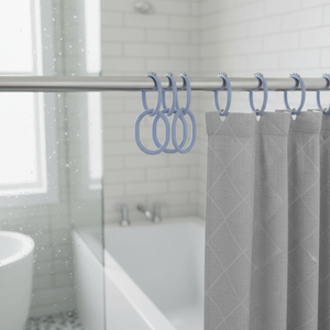Lot de 12 anneaux de rideau de douche MSV en bleu - Product Image 3